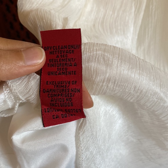 JS Collection white one shoulder gown - Picture 4 of 6